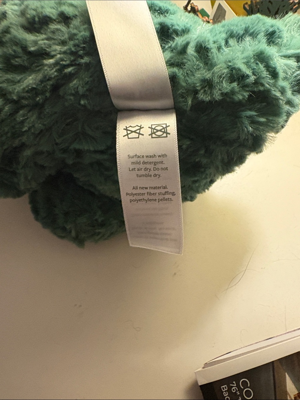 Carter's Just One Year Green Plush baby Triceratops with Navy Crest NWT. - Picture 7 of 8